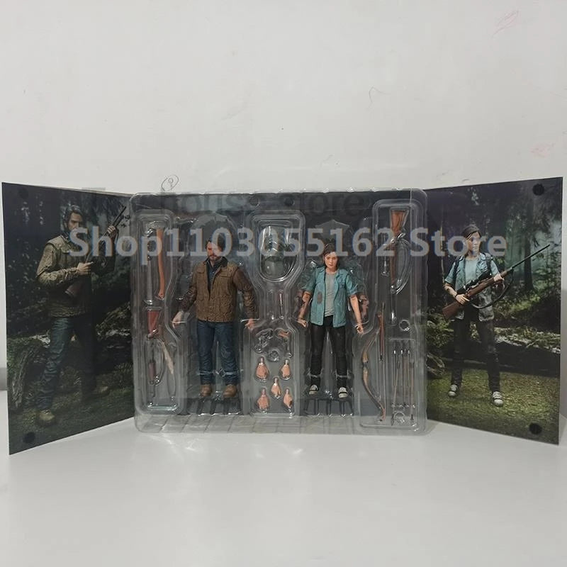 NECA Game Series The Last Of Us Part 2 Joel Ellie With Bow Action Figure Collectible Toy Doll For Friend Birthday Gift  2pcs