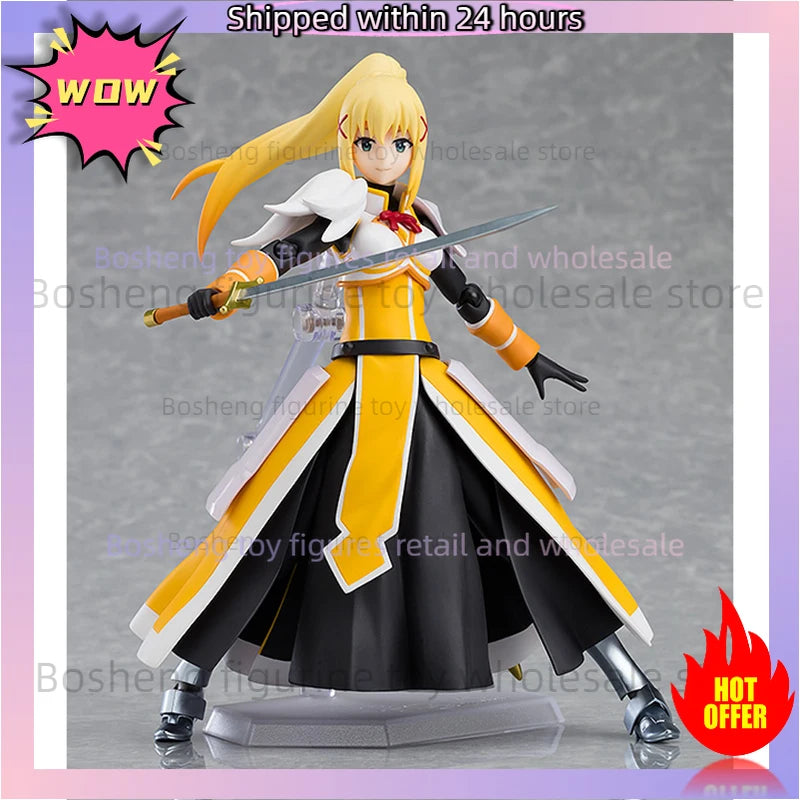 Original Reissue Figma 450 Darkness KonoSuba Kono Subarashii Sekai Ni Syukufuku Wo 3 Legend of Crimson In Stock Anime Action Toy