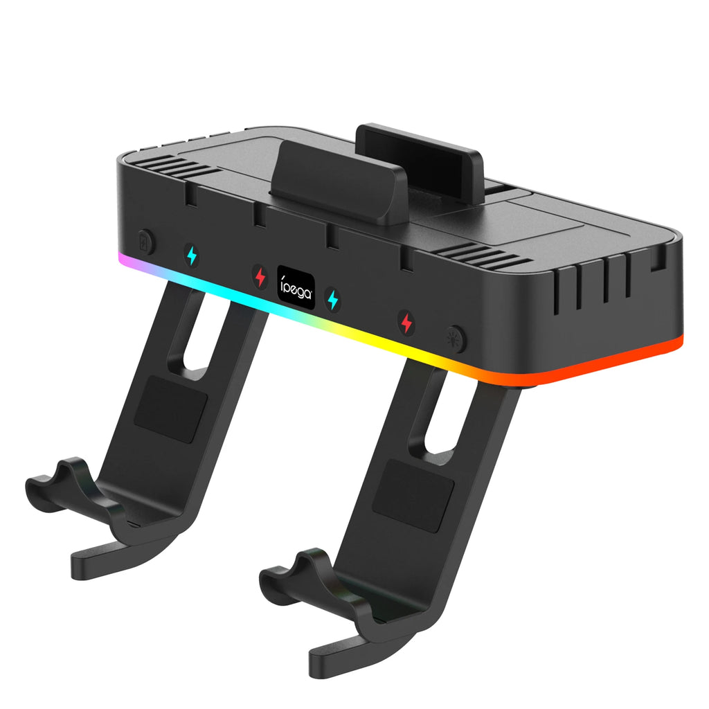 IPEGA PG-SW107 RGB Switch-Wandhalterung mit Joy-Con-Ladegerät, Switch-Halterung für Nintendo Switch/OLED mit Switch-Organizer 