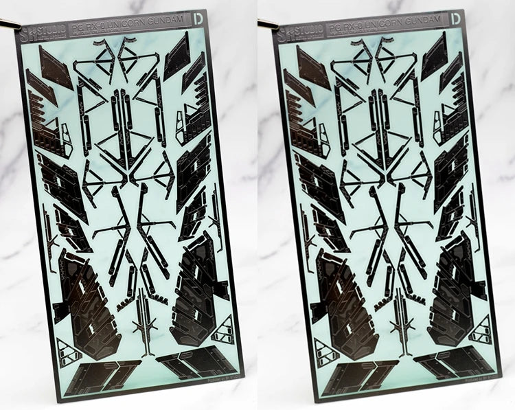 SH STUDIO for Gundam  PG 1/60 RX-0 UNICORN HIGH DETAIL UPGRADE ETHING PARTS Special Etching Sheet Assembled Model