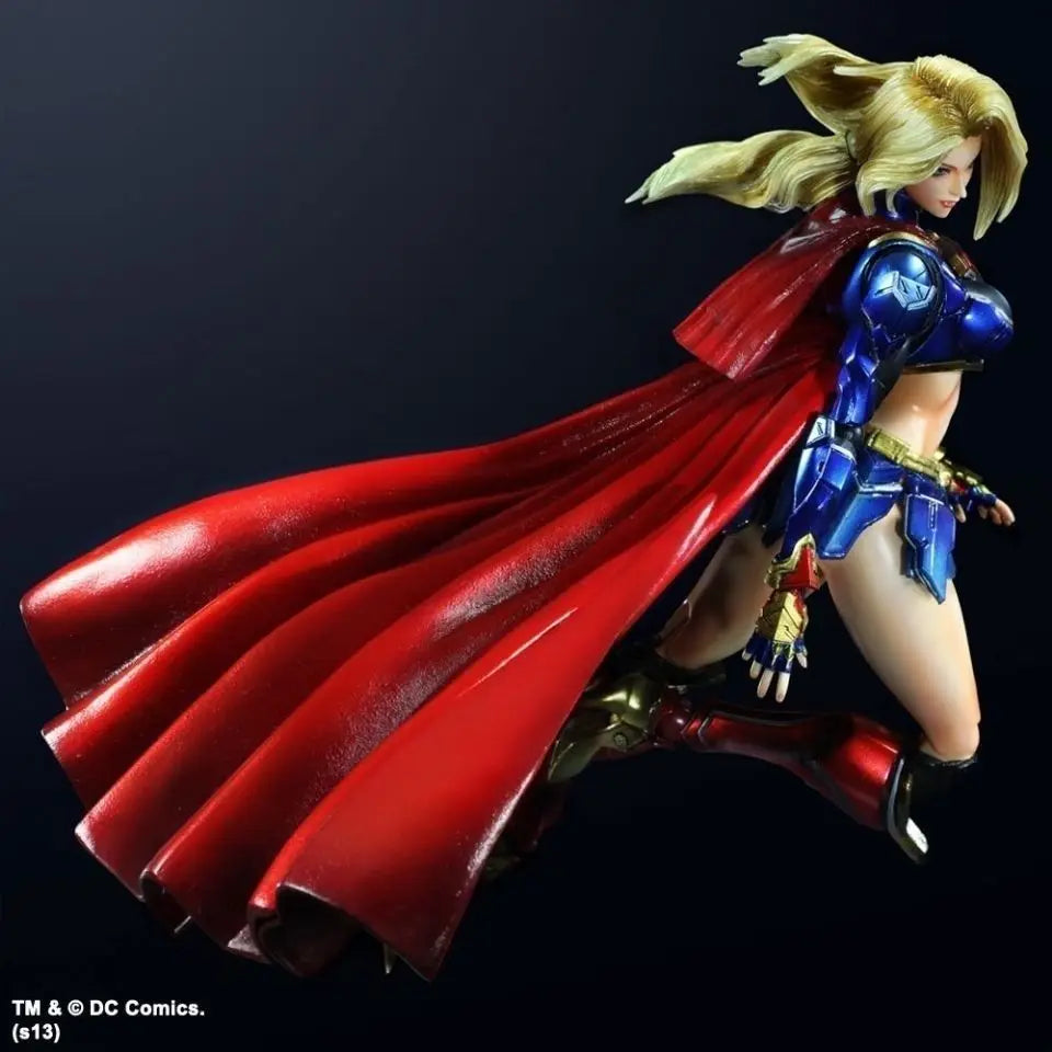 Inventar Justice League Play Arts Change Supergirl Pa Change Supergirl Super Mobile Puppe Handgemacht Weihnachtsgeschenk Cartoon Anime