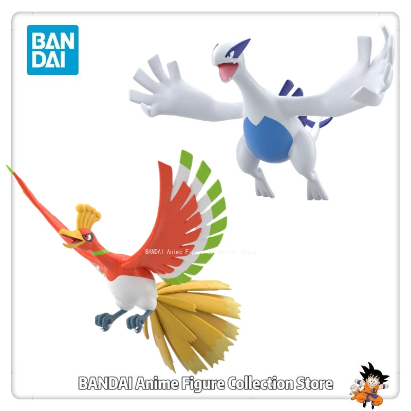 Bandai Original Pokemon Scale World Jouto Region Houou Lugia Anime Figures Collection Gifts Model Ornaments