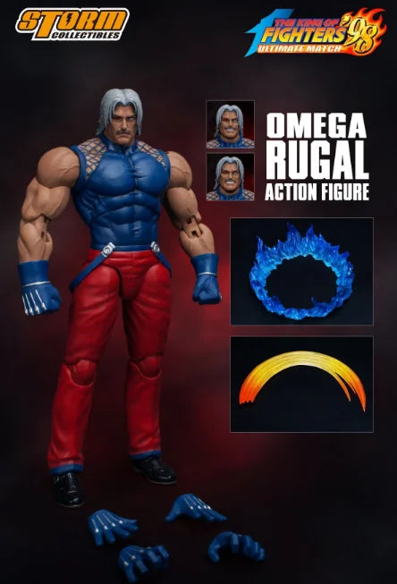 【In Stock】Original STORM COLLECTIBLES KOF98 OMEGA RUGAL 1/12 Action Figure Toy Model Gift Collection