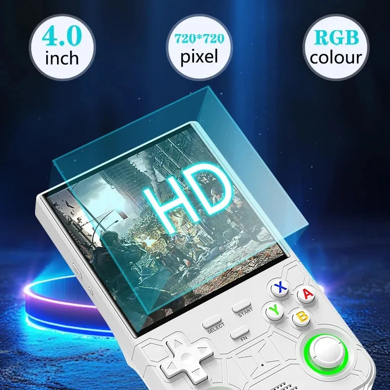 R36 Ultra Console Portable Retro Game 4‘’ IPS Screen Handheld Game Players Emulator Pocket Video Player 64G/128G 20000+ Games