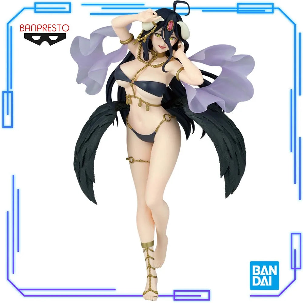 In Stock Bandai Original Genuine Banpresto Overlord Albedo Classical Tuning Sen'ya Ichiya Monogatari 21cm Model Toy Figures Gift