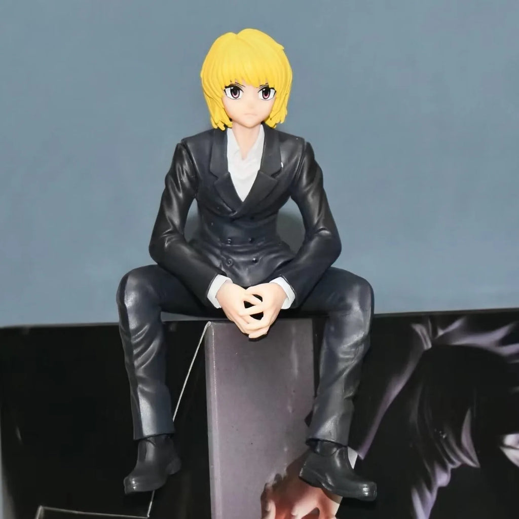 Hunter X Hunter Kurapika Sitting Pose Anime Figure Noodle Stopper Collectible Model Desk Decor For Anime Fans Wholesale