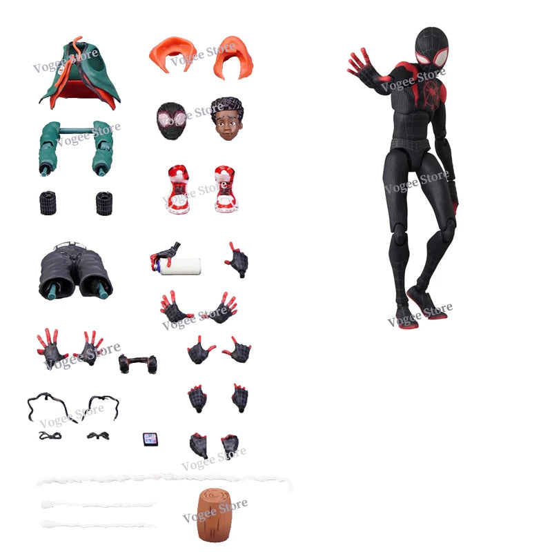 Sentinel Sv Action Miles Morales Gwen Stacy Figure Spiderman Model Spider-man Into the Spider Verse Peter Miles Figurine Toys