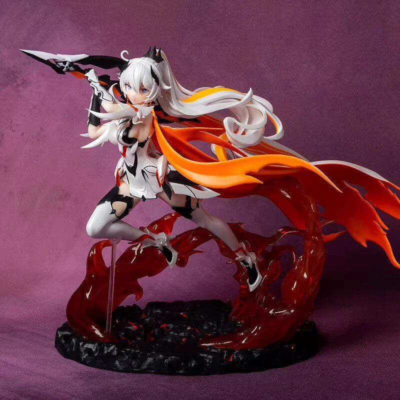 Honkai Impact 3rd Elysia Pink Sweetheart Maid Figure Holding Dessert Tray Anime GK Model Collectible Birthday Gift For Game Fans