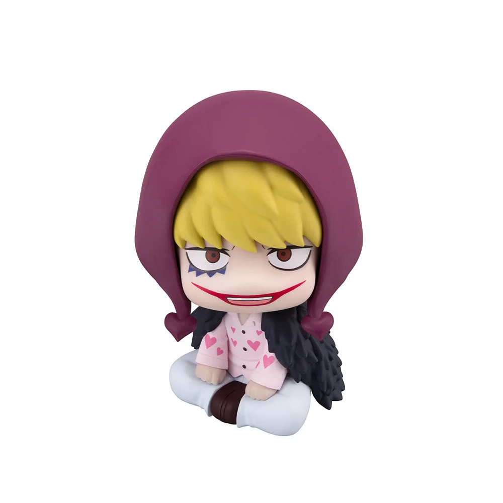 IN Stock Original MegaHouse Look up ONE PIECE Donquixote Rosinante Trafalgar D. Water Law Q-version 11Cm Anime Model Toys