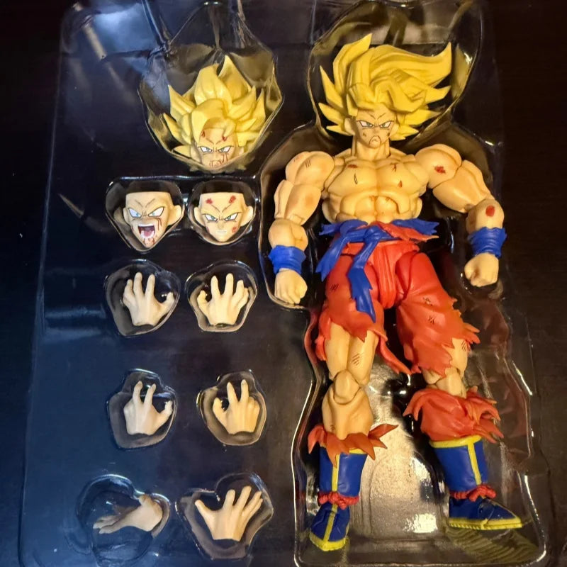 Nan&T Shf Battle Weekly Goku Dragon Ball Z 1/12 Scale Action Figure Model Toys Anime Figurals Brinquedos Birthday Gift