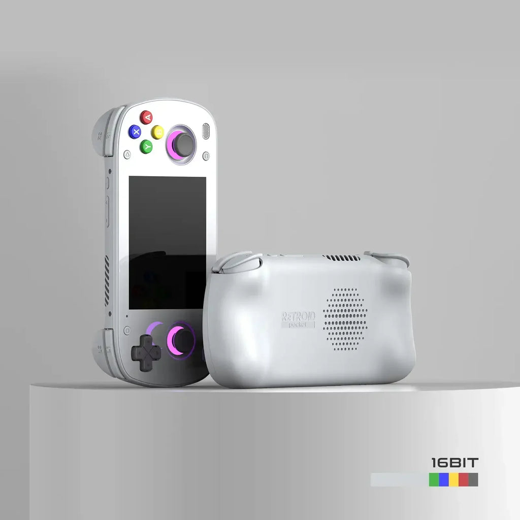 Retroid Pocket Mini Handheld Game Console 3.7'' AMOLED Screen Android10 Video Output Joystick RGB Lighting Effect Active Cooling