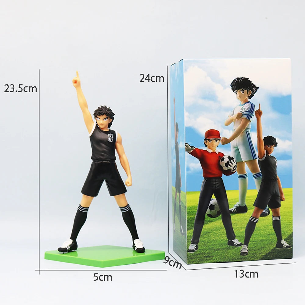 18cm Captain Tsubasa Anime Figure Ozora Tsubasa Action Figures Hyuuga Kojirou/Wakabayashi Genzou Figurine Collection Model Toys