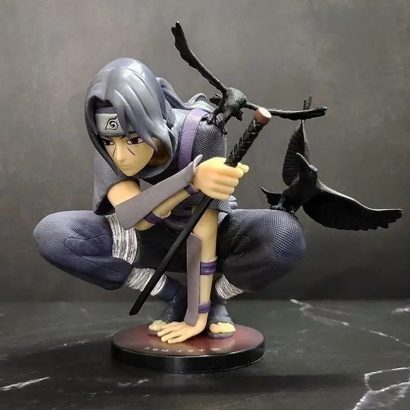 Anime Naruto Gk Uchiha Itachi Dark Department Hockende Krähe Illusion Actionfiguren Puppenmodell Dekoration Statue Spielzeug Geschenke