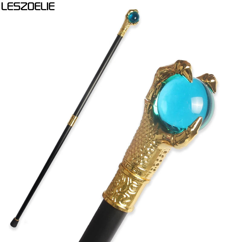 10 Colors Luxury Gold Dragon Claw Crystal Ball Walking Stick Men Fashion Party Walking Canes Women Elegant Vintage Walking Stick