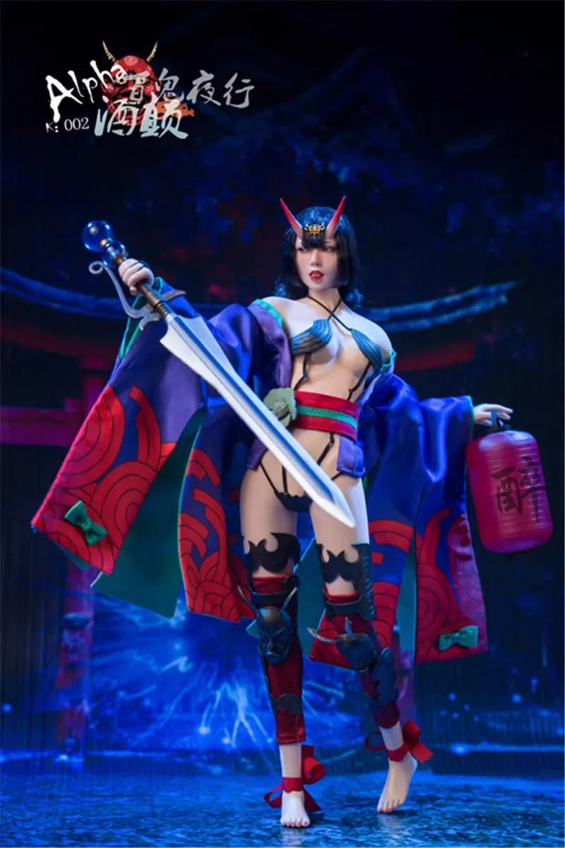 ALPHA K002 1/6 Soldier Japanese Drunk Girl Full Set 12'' Figure Model Toy In Stock