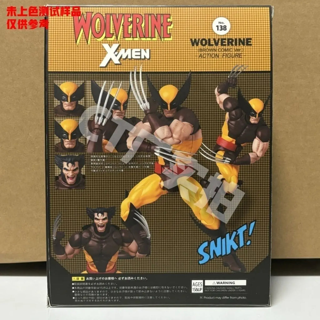 New Ct Toys Wolverine Figure Brown Comic Mafex 138 X-Men Action Figure Shf Anime Figurine Ko Model Statue Toys Christmas Gifts