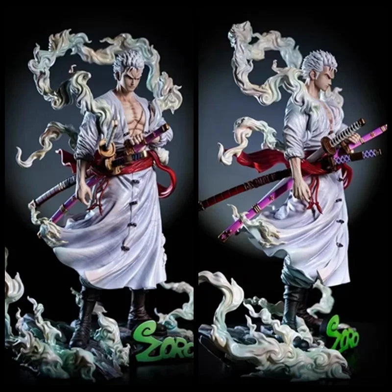 One Piece Gk Nika Form Solon Rhonoya Zoro Swordsman Model Ornament Box Set Handmade Desktop Collection Ornaments Gifts For Boys