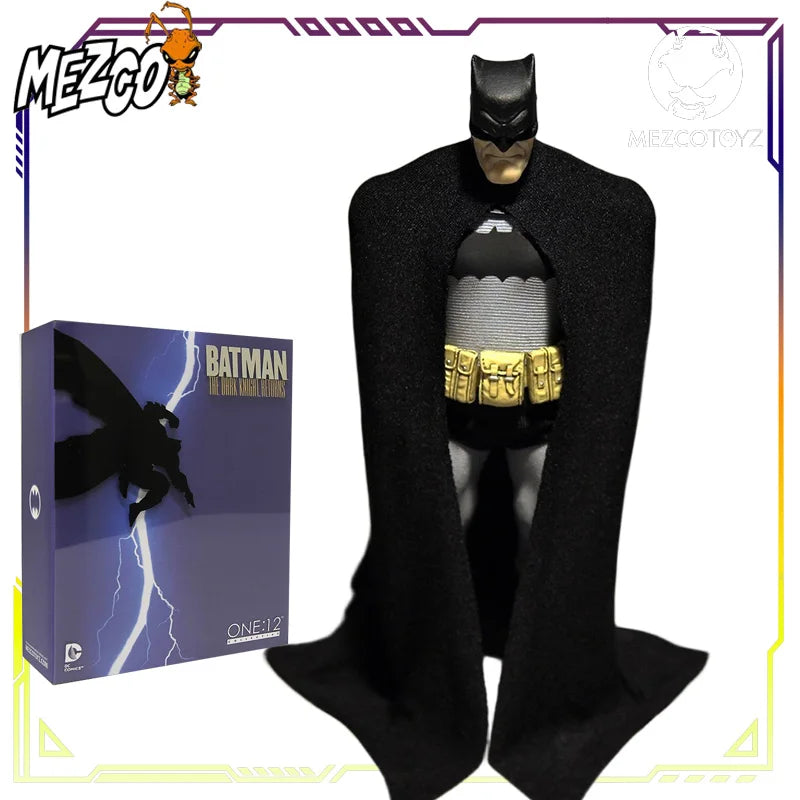 Mezco Toyz Original 1/12 Collectible Movable Batman The Dark Knight Returns Batman Vs. Mutant Leader Action Figure Toys Gifts