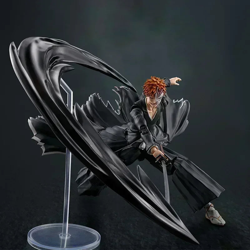 NEW HOT IN stock BLEACH SHFiguart SHF Kurosaki Ichigo Getsugatensho PVC Action Figure Model Collection Doll Toys