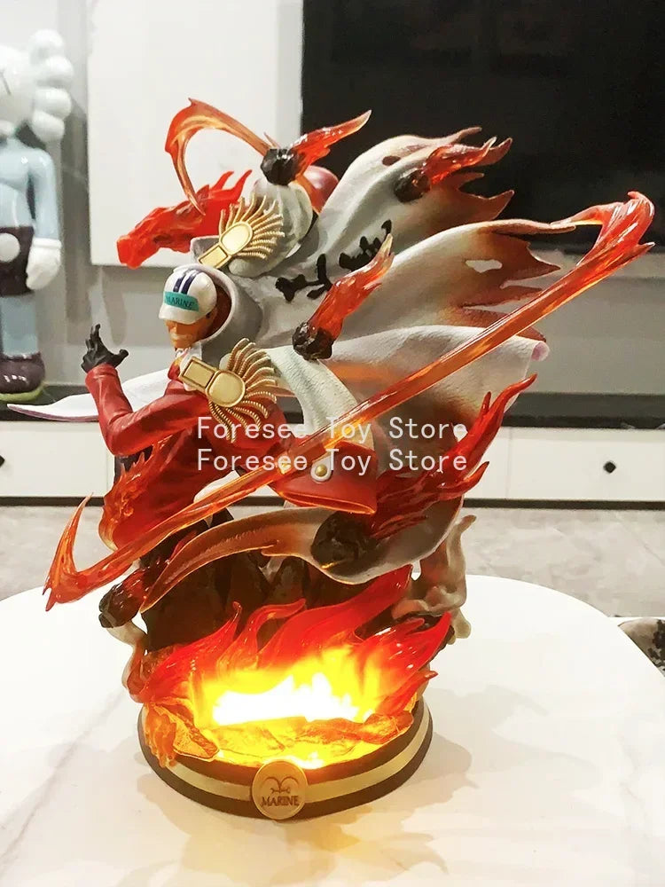 36cm Sakazuki Figure ONE PIECE Anime Surroundings Figure Light-up Collection Desktop Ornament Decorations Best Gift for Children