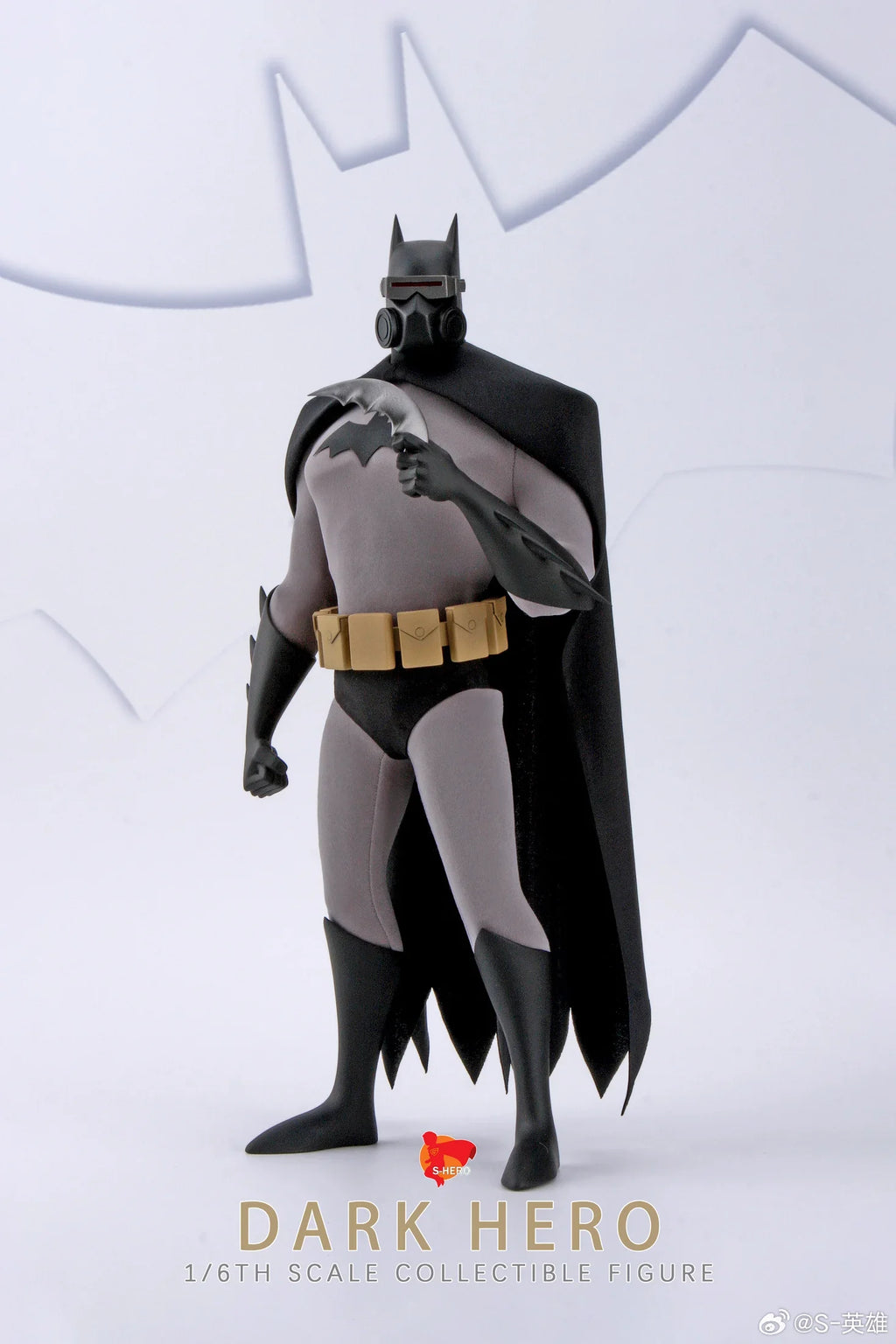 S-hero 1/6 Scale Animated Version of Batman Night Knight Superman Action Figure SH004 SH005 Ready-made Model Toy Collection Gift