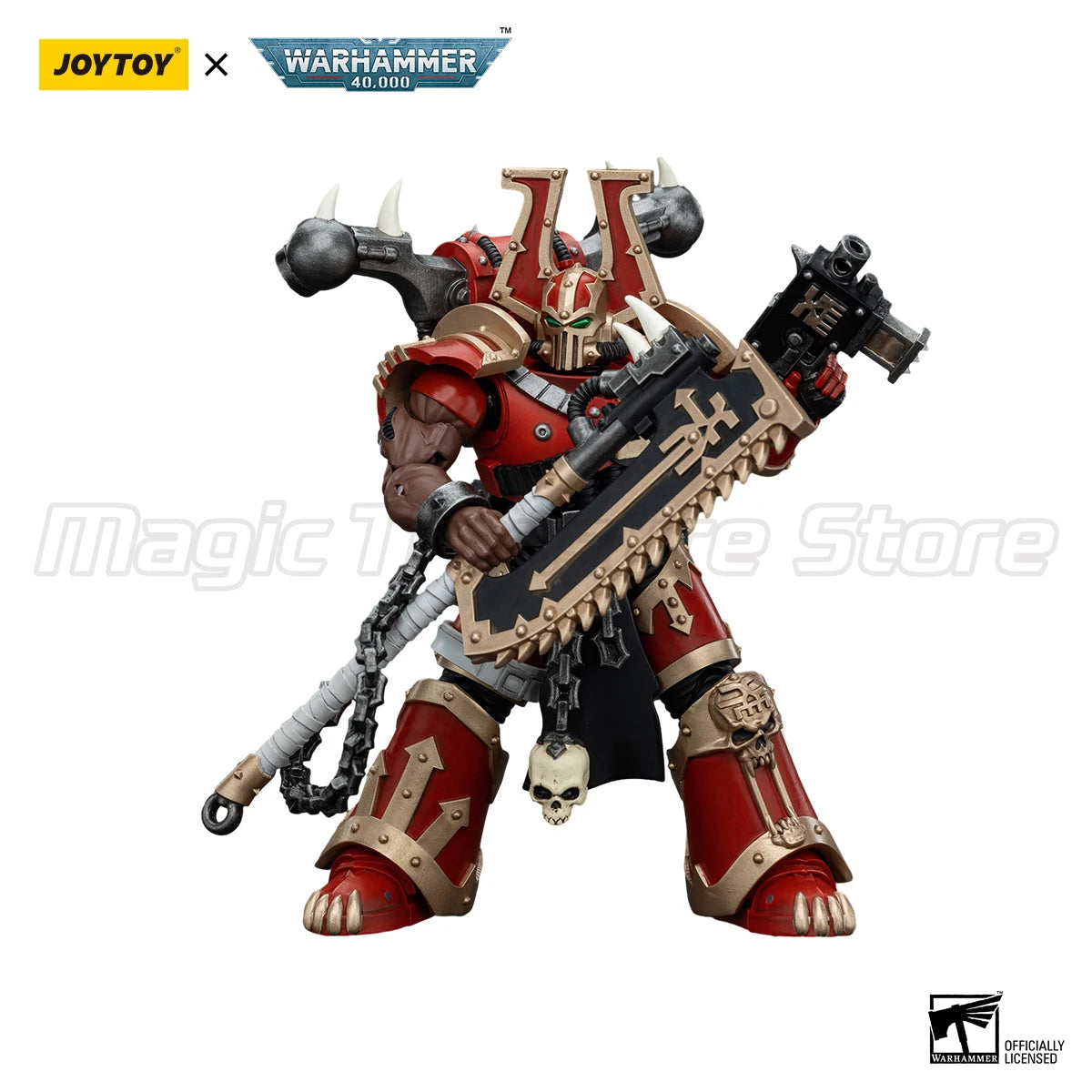 【MT】JOYTOY Warhammer 40K World Eaters Khorne Berzerker 3PCS Anime Toy Model 1/18 Action Figure