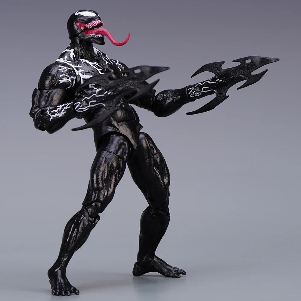 Marvel Venom Shf Legends Action Figure Joint Movable Toys Statue Model Collectible 7-Inch Ultra Mobile Handle Model Gift
