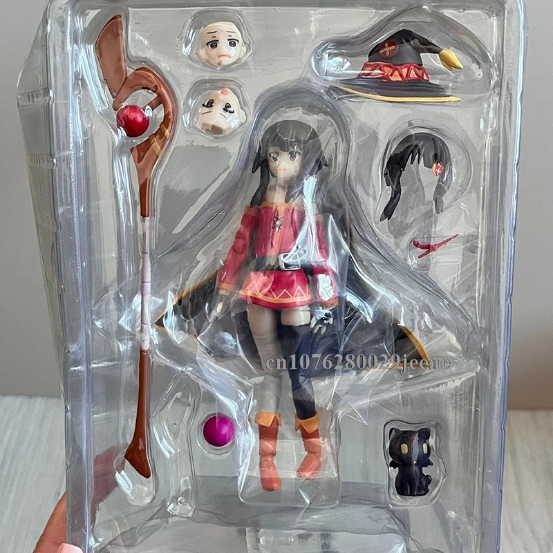 Figma 407 Figur KonoSuba Gottes Segen für diese wunderbare Welt Anime-Figur Megumin-Figuren Niedliche Statue Sammlermodell Spielzeug