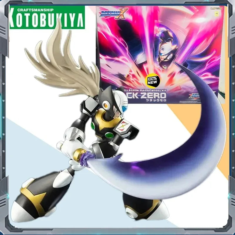 Original Kotobukiya 1/12 MEGAMAN ROCKMAN BLACK ZERO anime figurine action character assembly model gift collection toy