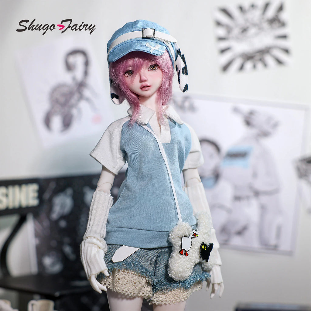 Sano B Bjd Doll 1/4 Bariy Japan-style Kawaii Anime Aesthetics Baby Face Jeans Original Joint Toys Fullset ShugaFairy