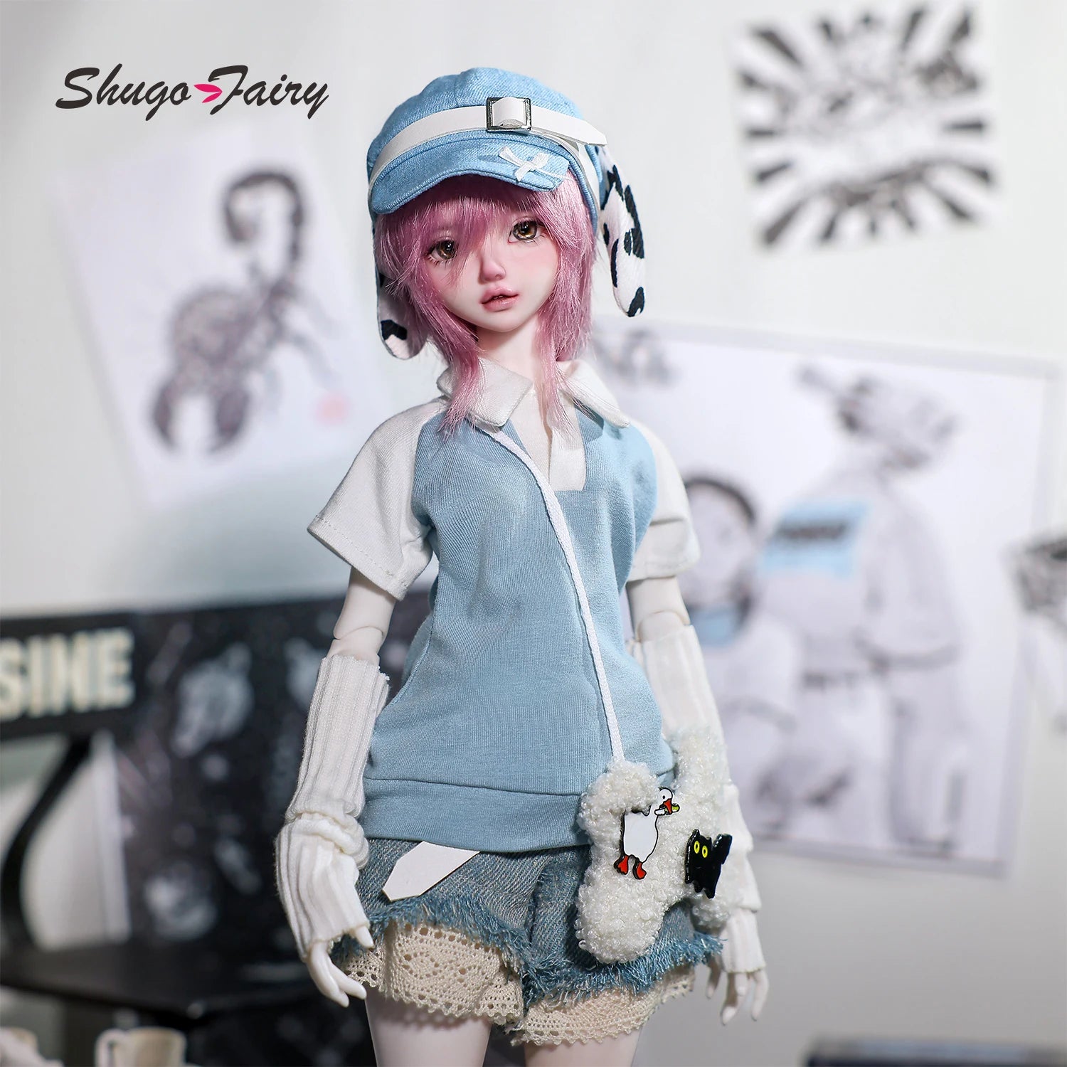 Sano B Bjd Doll 1/4 Bariy Japan-style Kawaii Anime Aesthetics Baby Face Jeans Original Joint Toys Fullset ShugaFairy