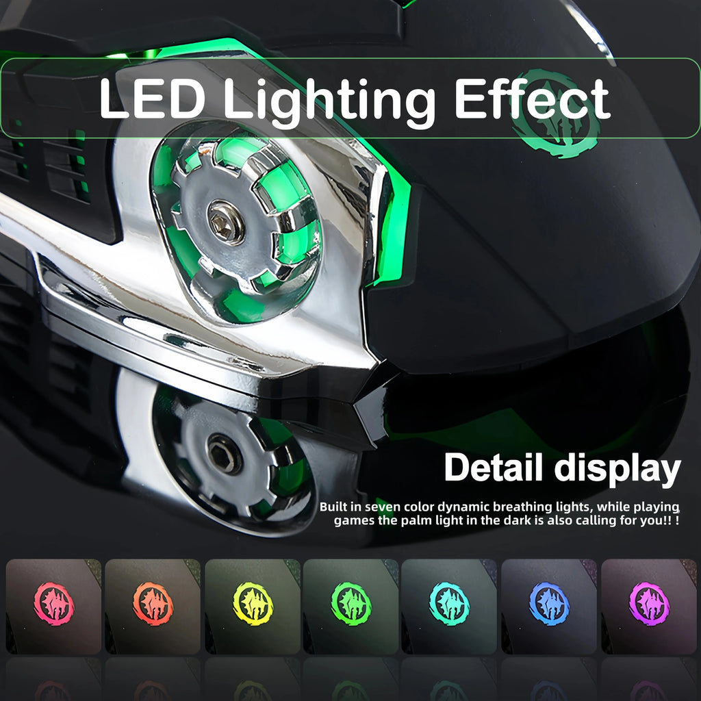 2.4G Wireless Mouse Bluetooth Mouse RGB Backlit Gaming Mouse Rechargeable Mice Silent Mouse 3600 DPI Mouse for Macbook Laptop