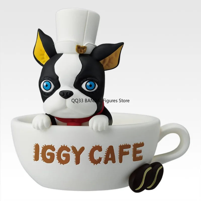 BANDAI Ichiban Kuji JoJo's Bizarre Adventure Iggy CAFE Teacup JOJO WORLD Action Figure Model Collectibles Desktop Ornaments