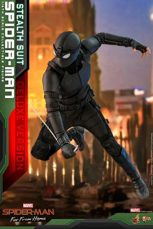 【MT】Hot Toys HT MMS540 MMS541 Marvel 1/6 Men Soldier Spider Man Black Battle Suit Full Set 12inch Action Figure Collectible Toys