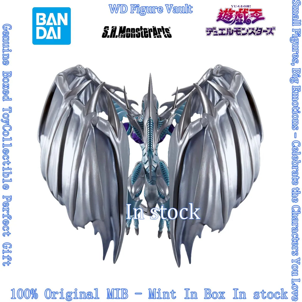 In stock Bandai S.H.MonsterArts Stardust Dragon (Yu-Gi-Oh 5D s) Figures Anime Model Genuine Boxed Toy Gift