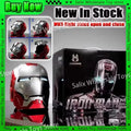 Iron Man Autoking 1/1 Mk5 Helmet 8 sides open Remote And Voice Control Automatic Helmet Mask With Led Light Gifts Toy customized