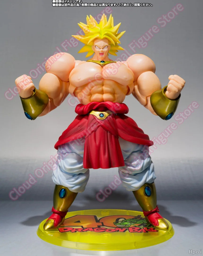 In Stock 100% Original Bandai S.H.Figuarts Broly 40th Anime PVC 22cm Action Figure Collectible Model Toys Decoration