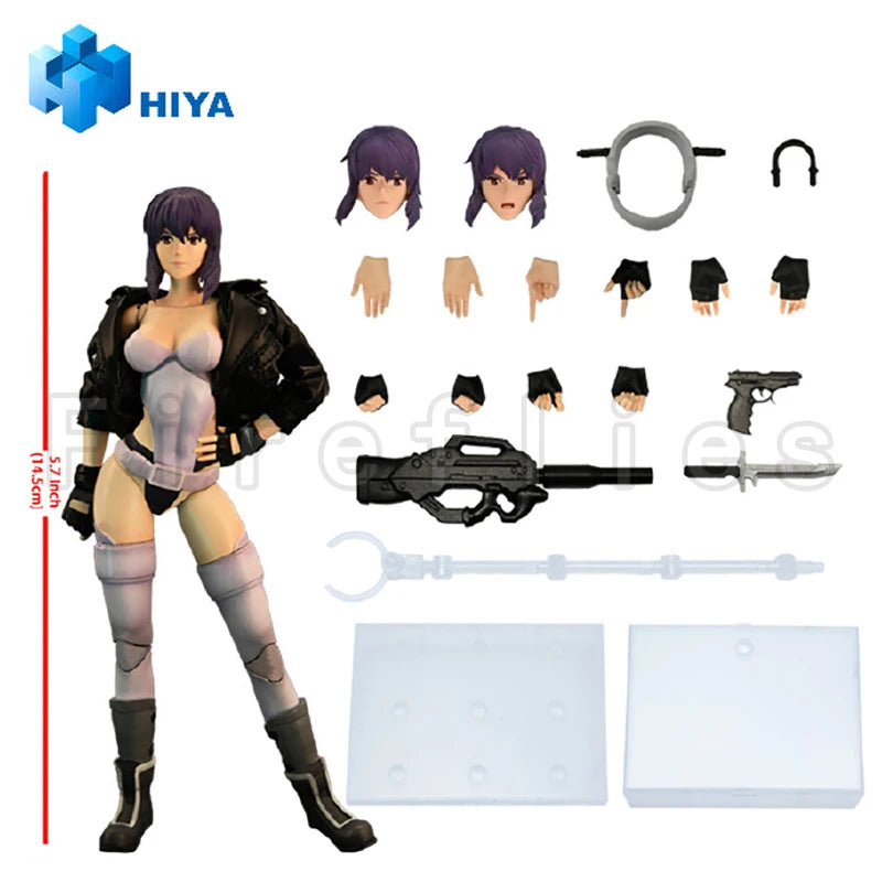 1/12 HIYA 6nch Action Figure Exquisite Super Series GHOST IN THE SHELL Stand Alone Complex Kusanagi Motoko