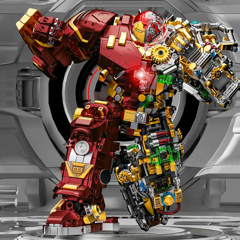 2700+pcs Iron Heroes Blocks Action Figures Mark Building Sets Buster Mech DIY Brick Collectible Toys for Boys Adult Kids Gifts