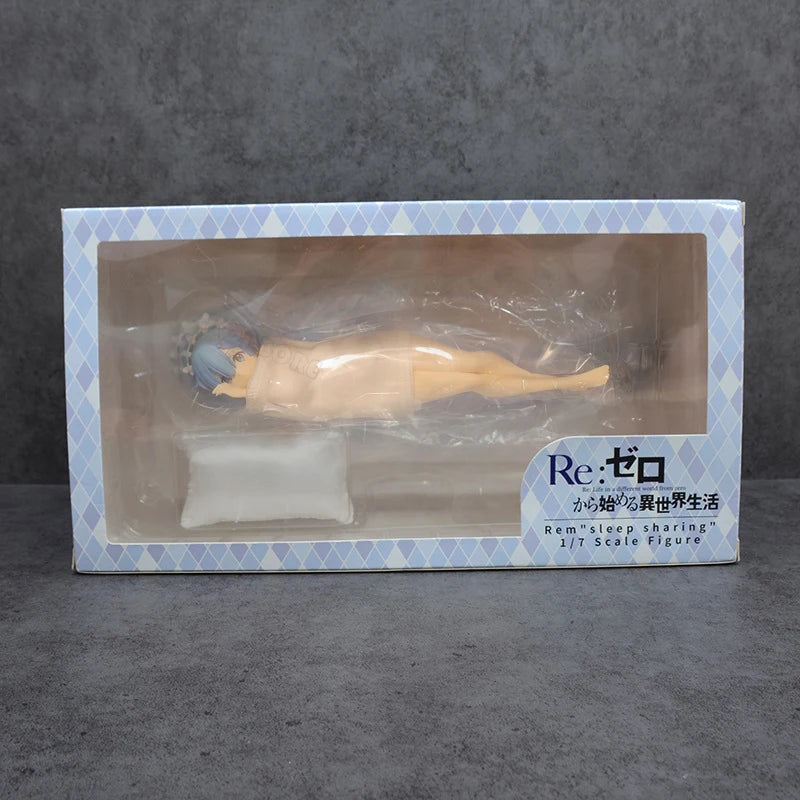 KDcolle Re:ZERO Starting Life in Another World Anime Figure Rem Sleep Sharing Action Figure Ram/Emilia Figurine Model Doll Toys