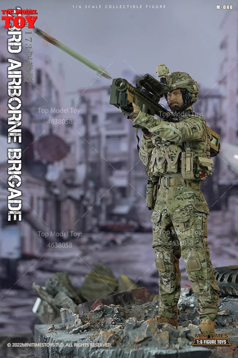 mini times toys M046 1/6 Scale USA 173rd Airborne Brigade Male Soldier Action Figure Body Doll Full Set for Collectible Toy