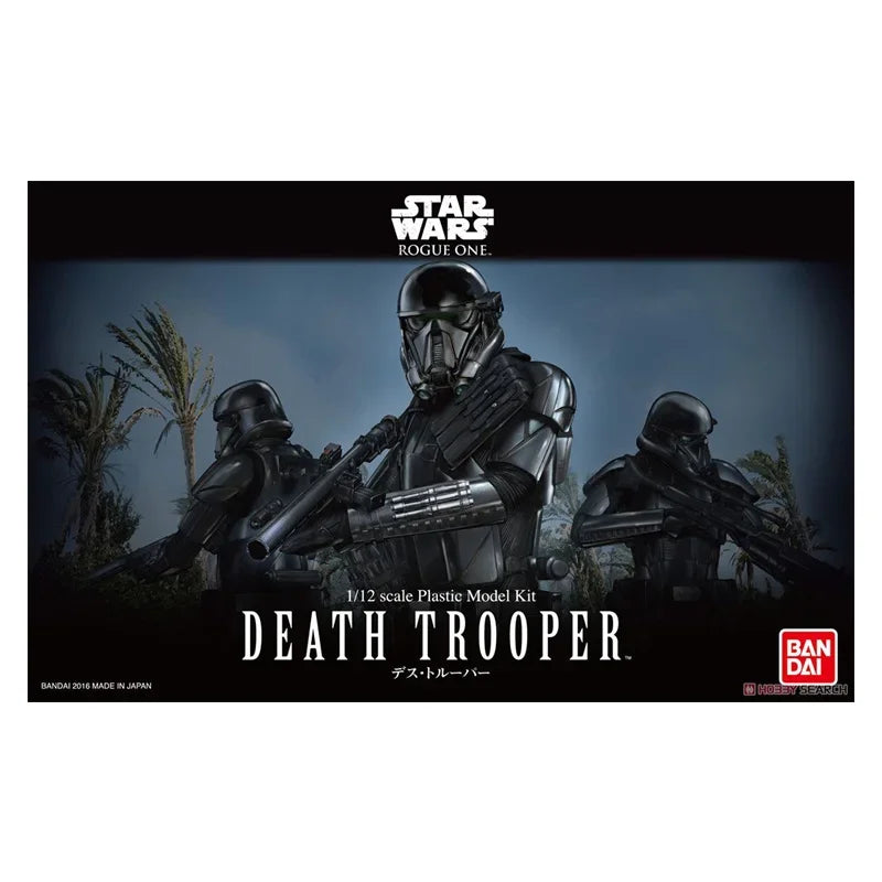 Bandai Original STAR WARS Anime Model DEATH TROOPER  Action Figure Assembly Model Toys Collectible Ornaments Gifts For Children