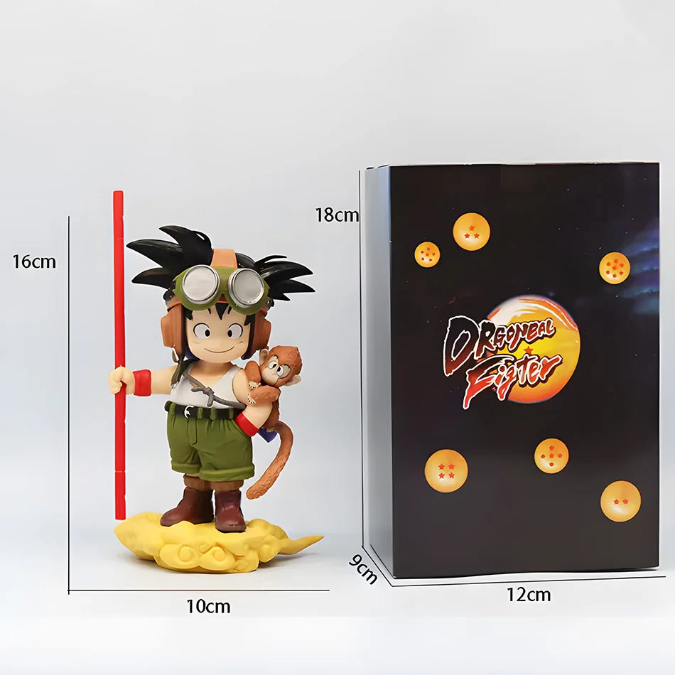 Neue 16 cm Anime Son Goku Figur mit Monkey Kid Goku Actionfigur PVC Statue Sammlung Modell Spielzeug Geschenke