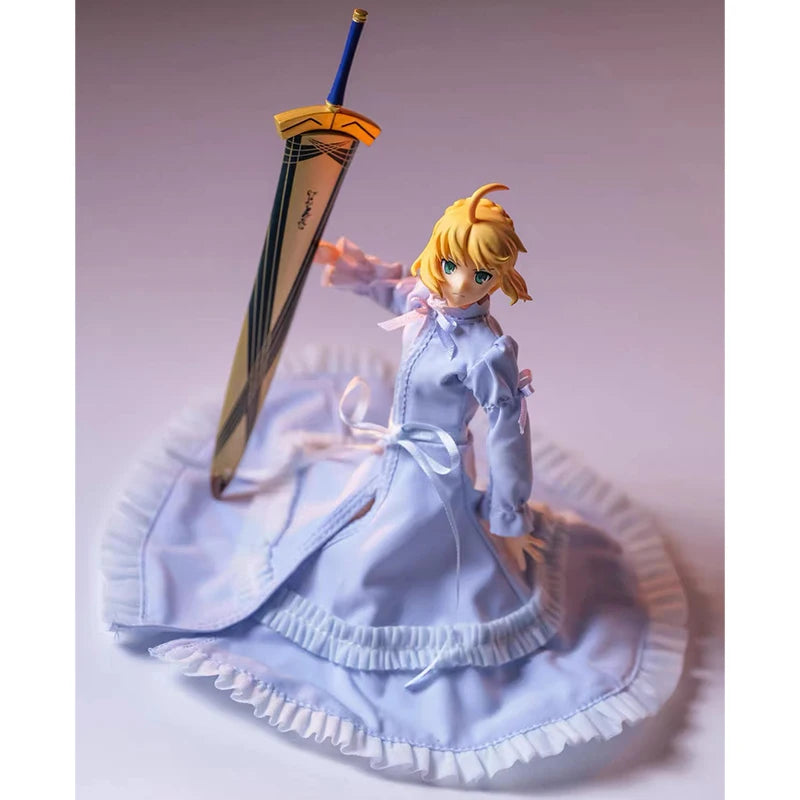 Fate/Stay Night Saber Altria Pendragon Gown Cloth Skirt Adapt 1/12 Figma Blank Body Action Figure Toy Accessories No Figure