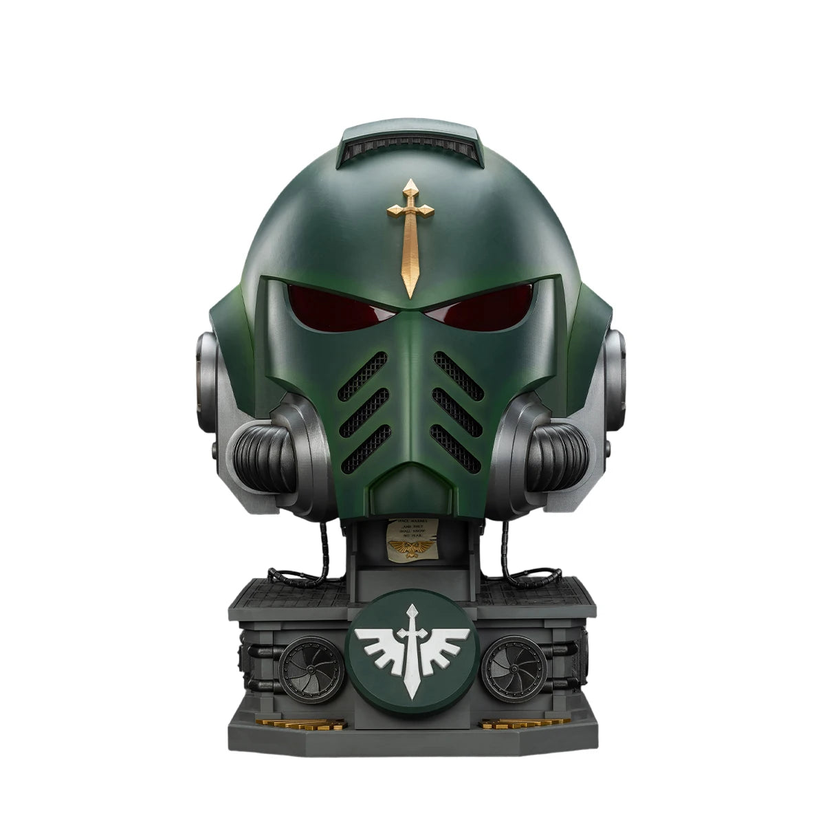 JOYTOY Warhammer 1/1 Action Figures Dark Angels MkX Helmet & Display Stand