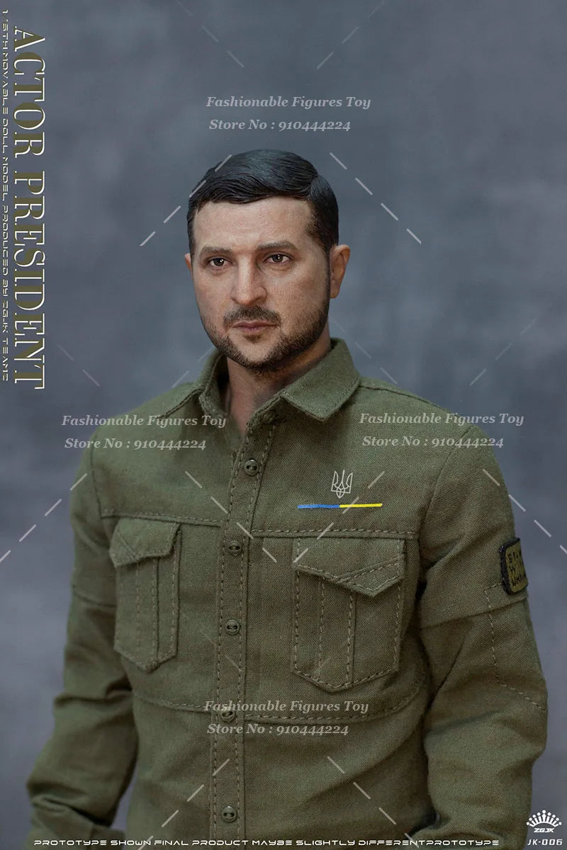 ZGYKTOYS JK-006 1/6 Men Soldier Actor President Combat Suit Head Carving Accessory Fit Diy 12Inch Action Figure Model Toys