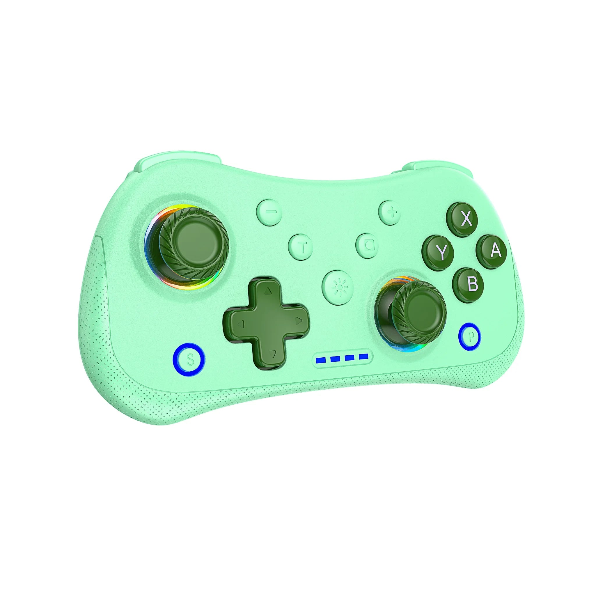 Multi-Functional Wireless Game MINI Gamepad for Switch with RGB Lights and Hall Rocker