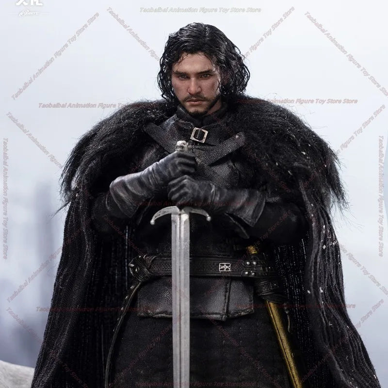 Yuanye Culture Game of Thrones Jon Snow 1/12 Cloth Movable Doll Hand-made Ornaments Gift Collection