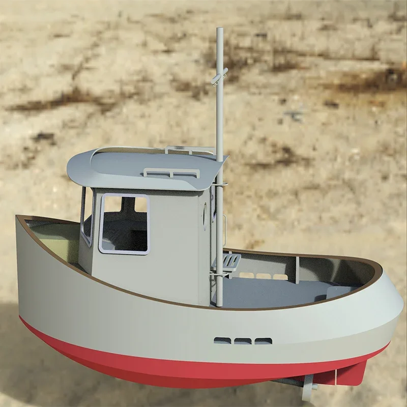 Q3 Remote Control Egg Boat DIY Basswood Laminated Assembled Boat Model Kit