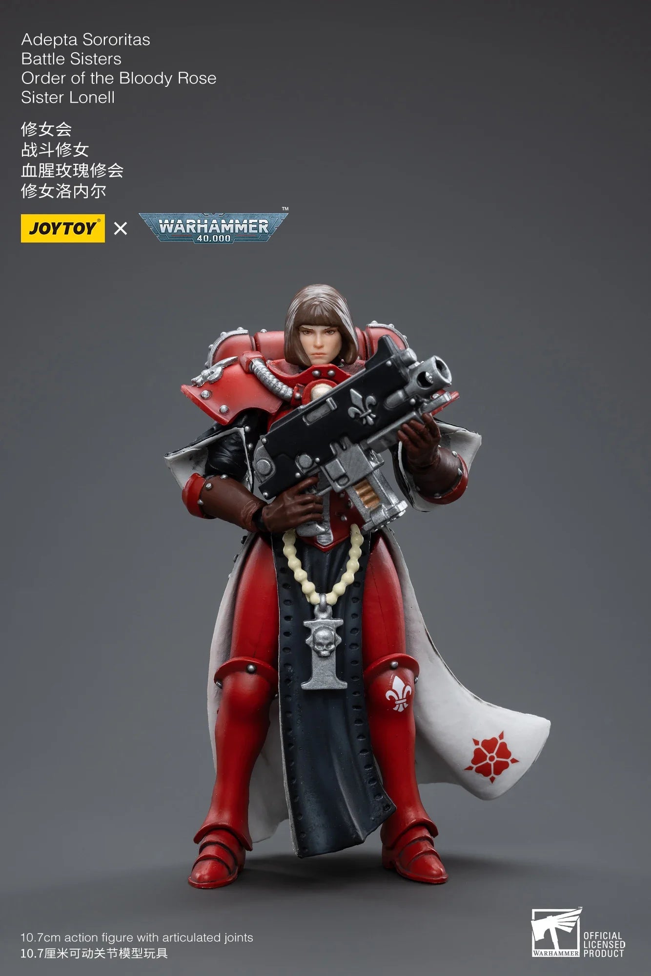JOYTOY 1/18 Action Figure 40K Battle Sisters Order Of The Bloody Rose Anime Military Model Gifts for children